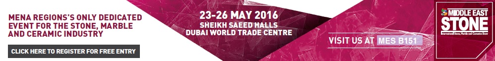 Middle East Stone – Dubai from 23rd to 26th May 2016